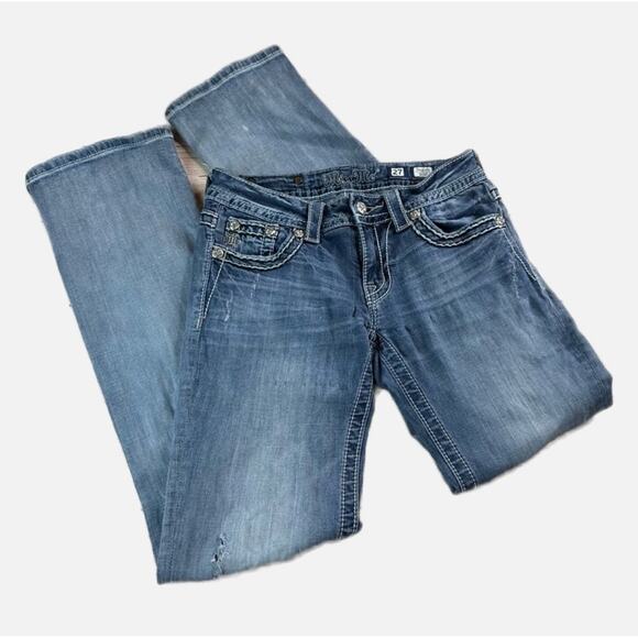 Miss Me JP5816B Boot Cut Jeans - Low Rise - Picture 2 of 15